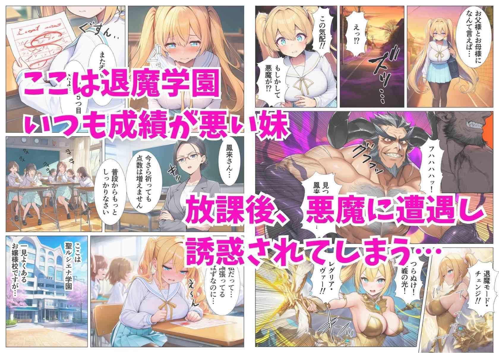 悪堕ち退魔学園〜純潔の三姉妹は快楽の闇にあえぐ サンプル3ページ目