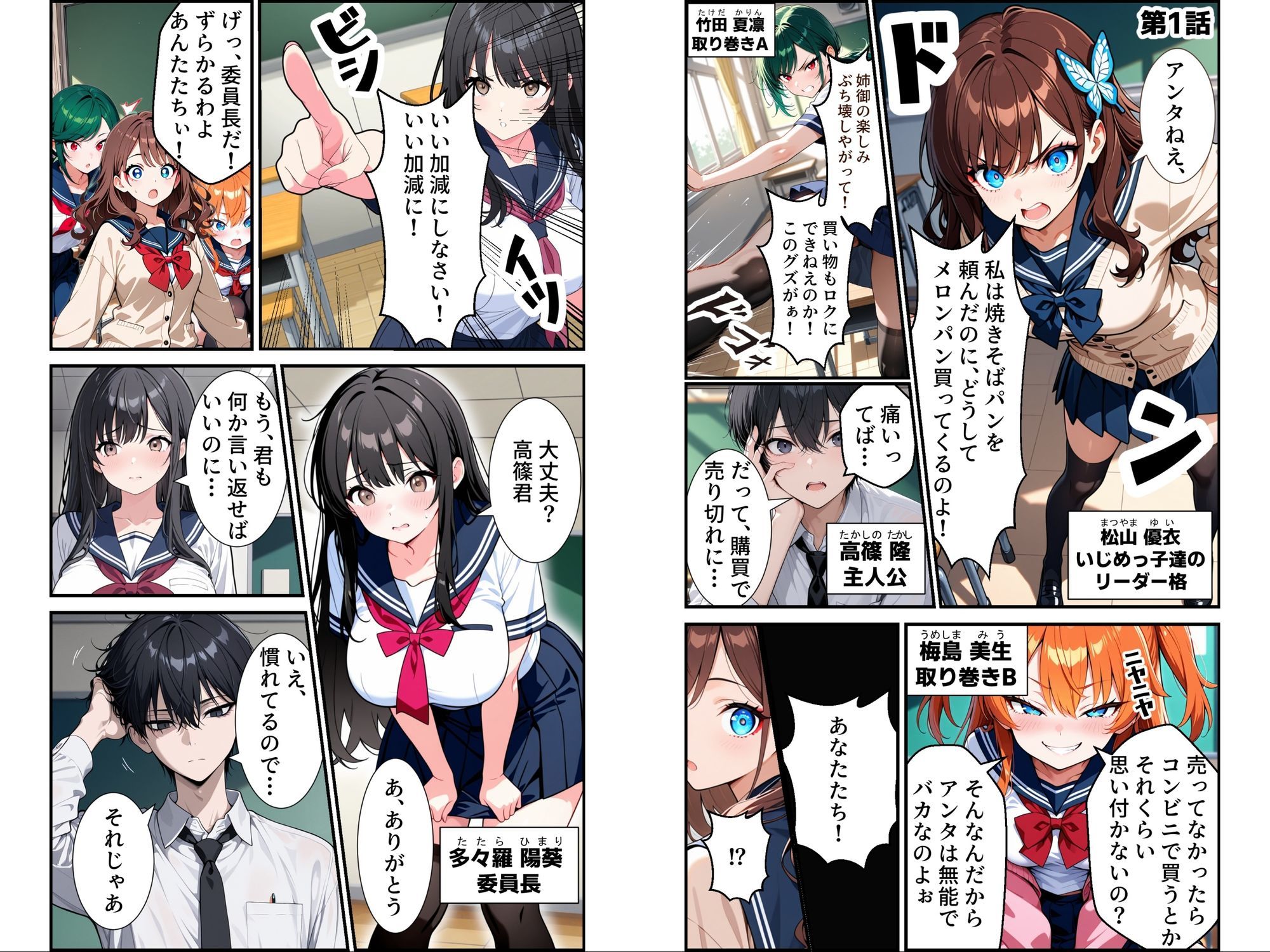 属性改変 〜ムカつく奴はエッチに改変〜 サンプル2ページ目