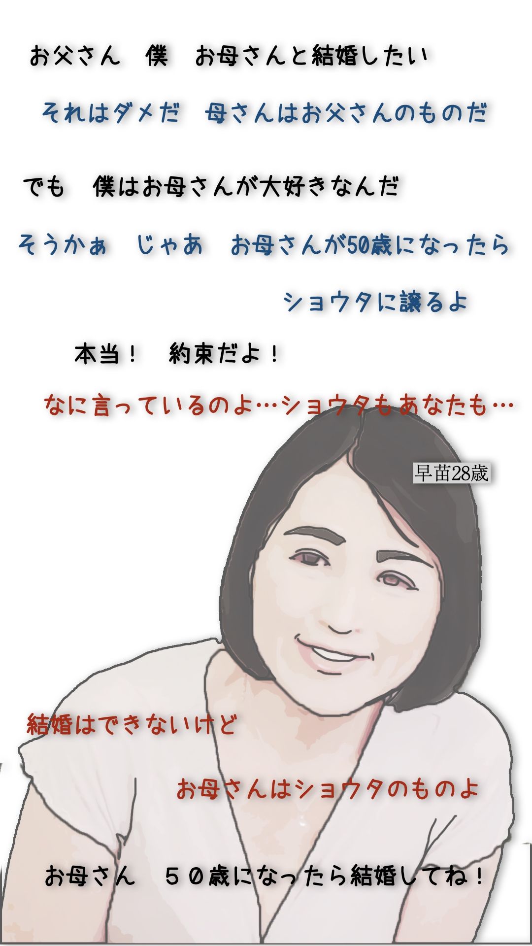 母さんが50歳になったので親父から貰うことにした サンプル2ページ目