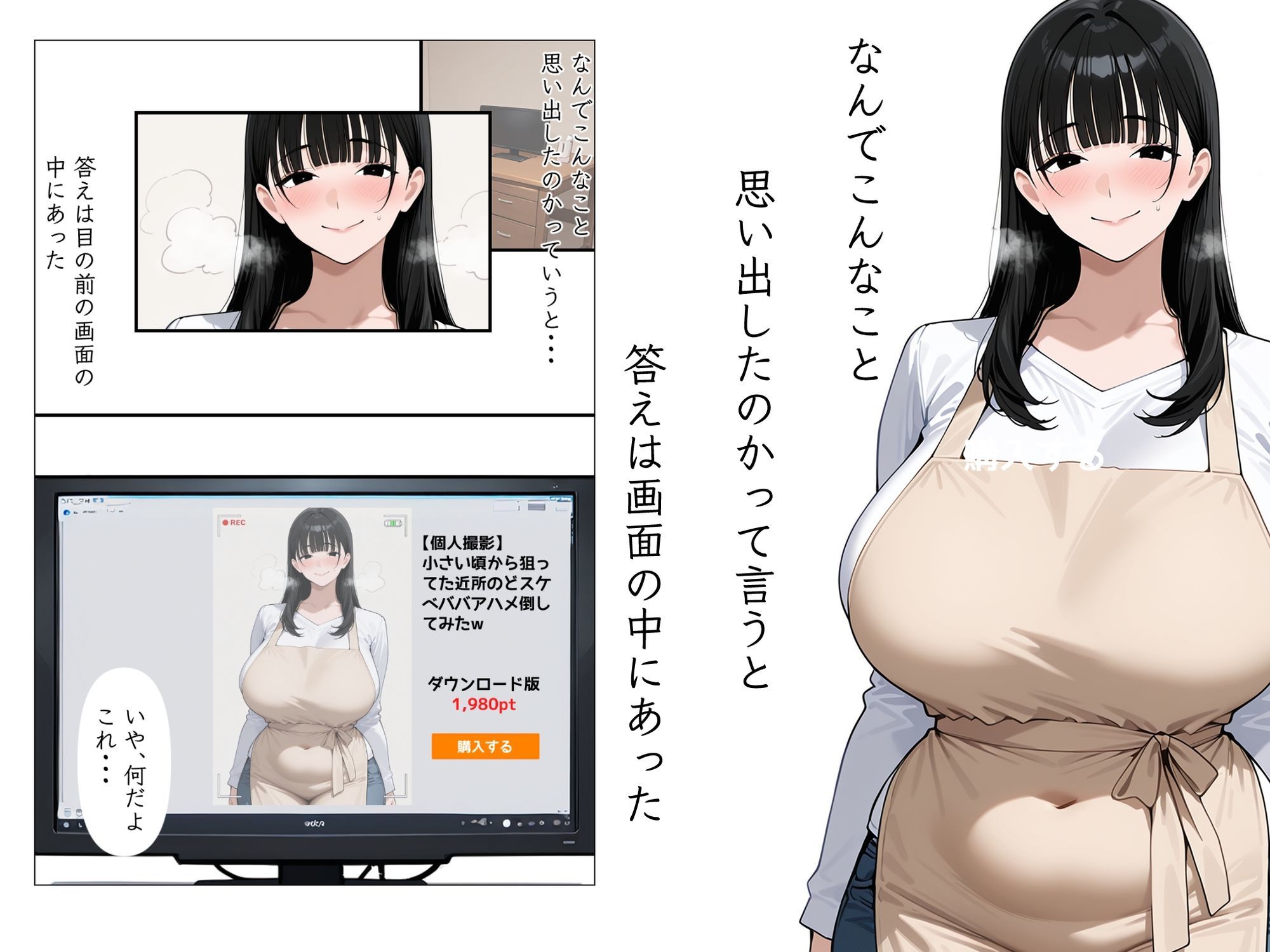 今夜も母をおかずにする  〜母と親友の交尾記録〜 サンプル2ページ目