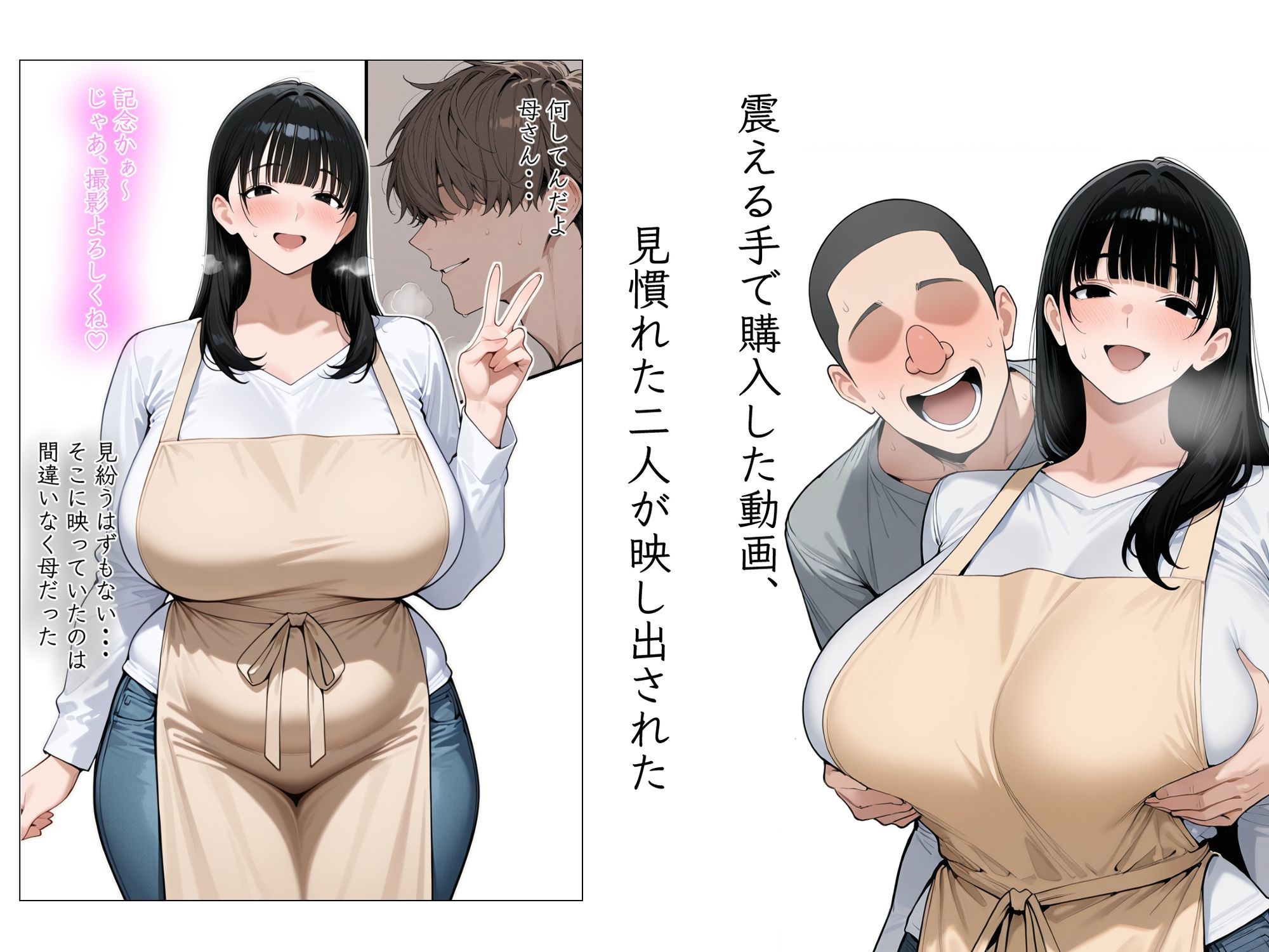 今夜も母をおかずにする  〜母と親友の交尾記録〜 サンプル3ページ目