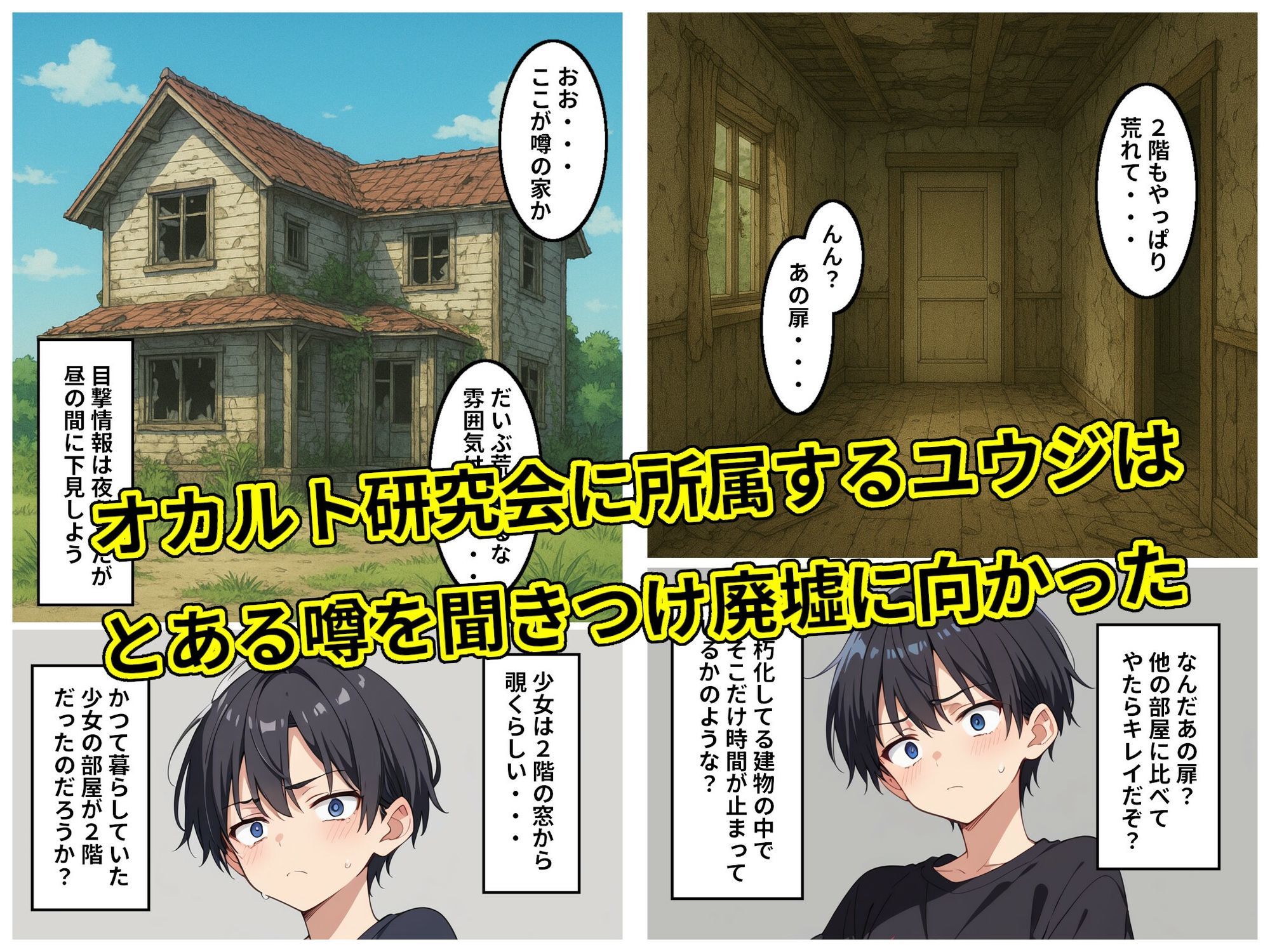 廃墟に現れる幽霊少女はセックスするまで成仏できない？ サンプル2ページ目