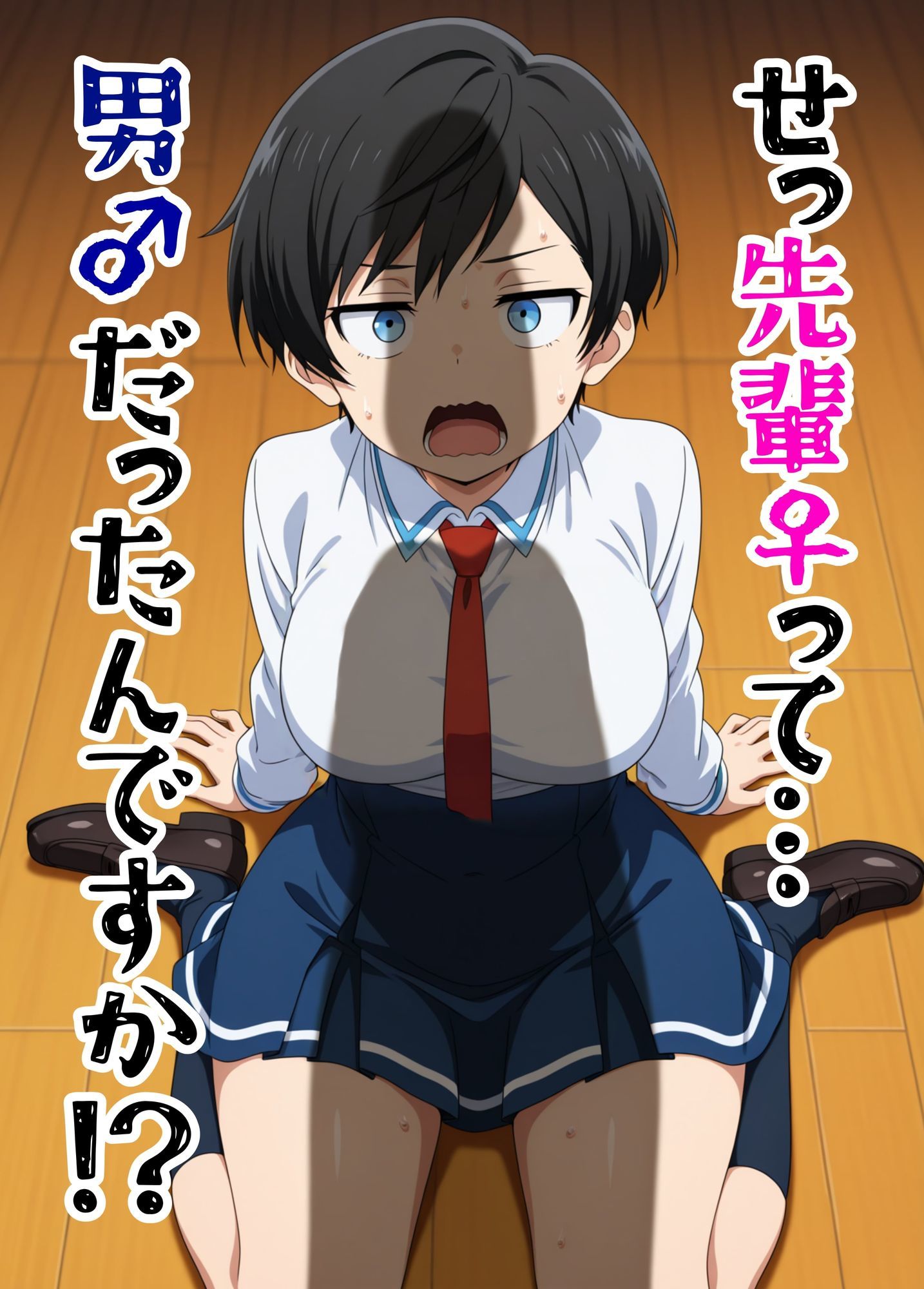 寄生チ〇ポを感染（うつ）されたので後輩と友達をペットにする サンプル1ページ目