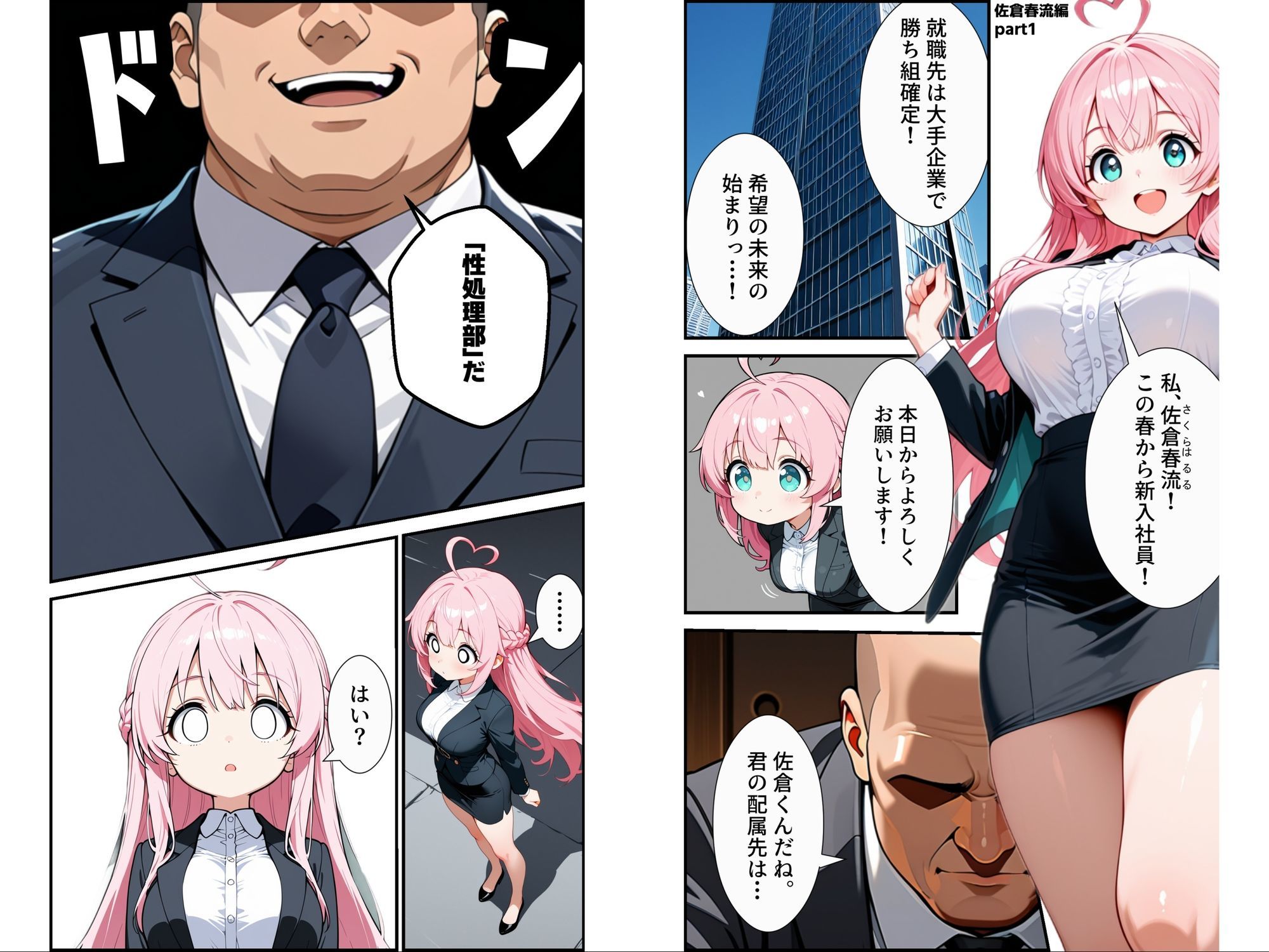 入社したら性処理する部署に配属された件！？ サンプル5ページ目