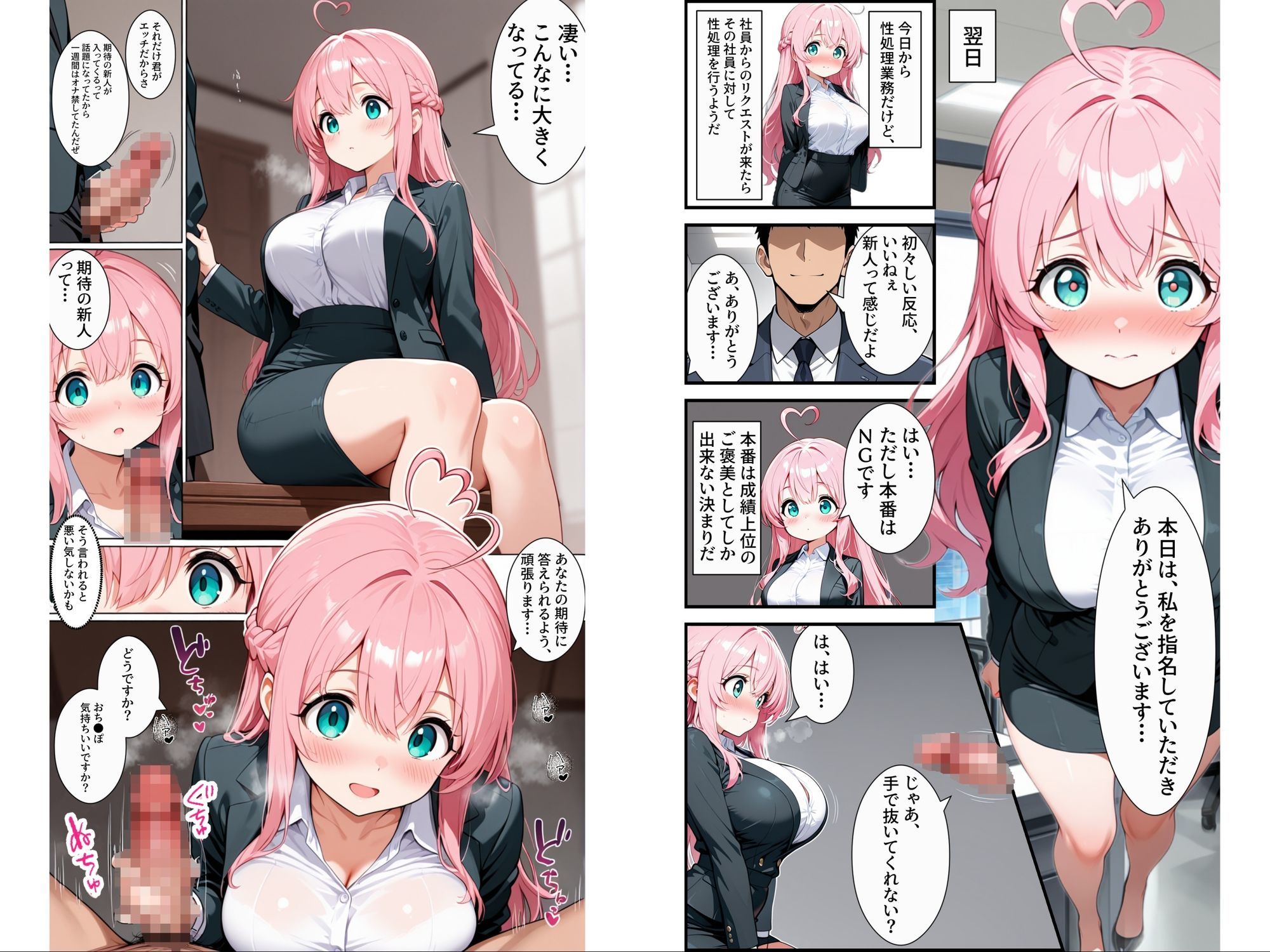 入社したら性処理する部署に配属された件！？ サンプル9ページ目