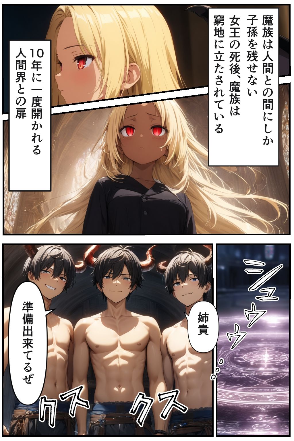 魔族に恋して サンプル1ページ目