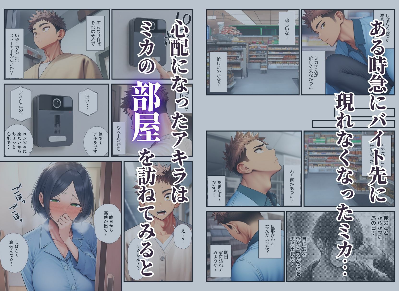 バ先の美人客は隣部屋の人妻熟女〜夫の出張中に朝まで種付けセックスしちゃった話〜 サンプル6ページ目