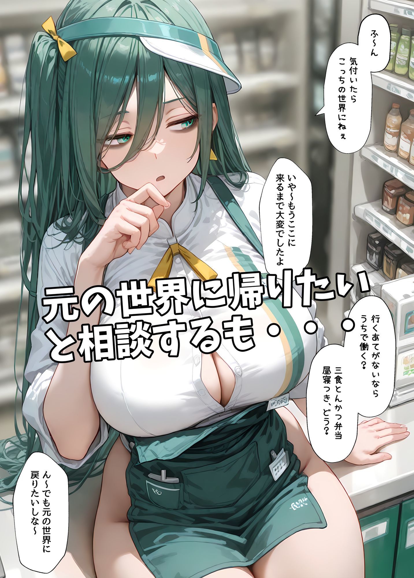 ダウナー巨乳コンビニ店員〜店の商品全部買ったらオマケがエッチすぎた サンプル3ページ目