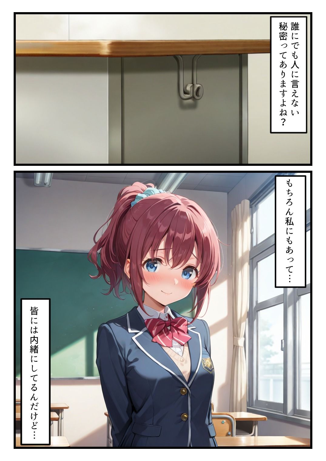 裏アカがクラスメイトにバレて肉便器ハメされてしまう話 サンプル1ページ目