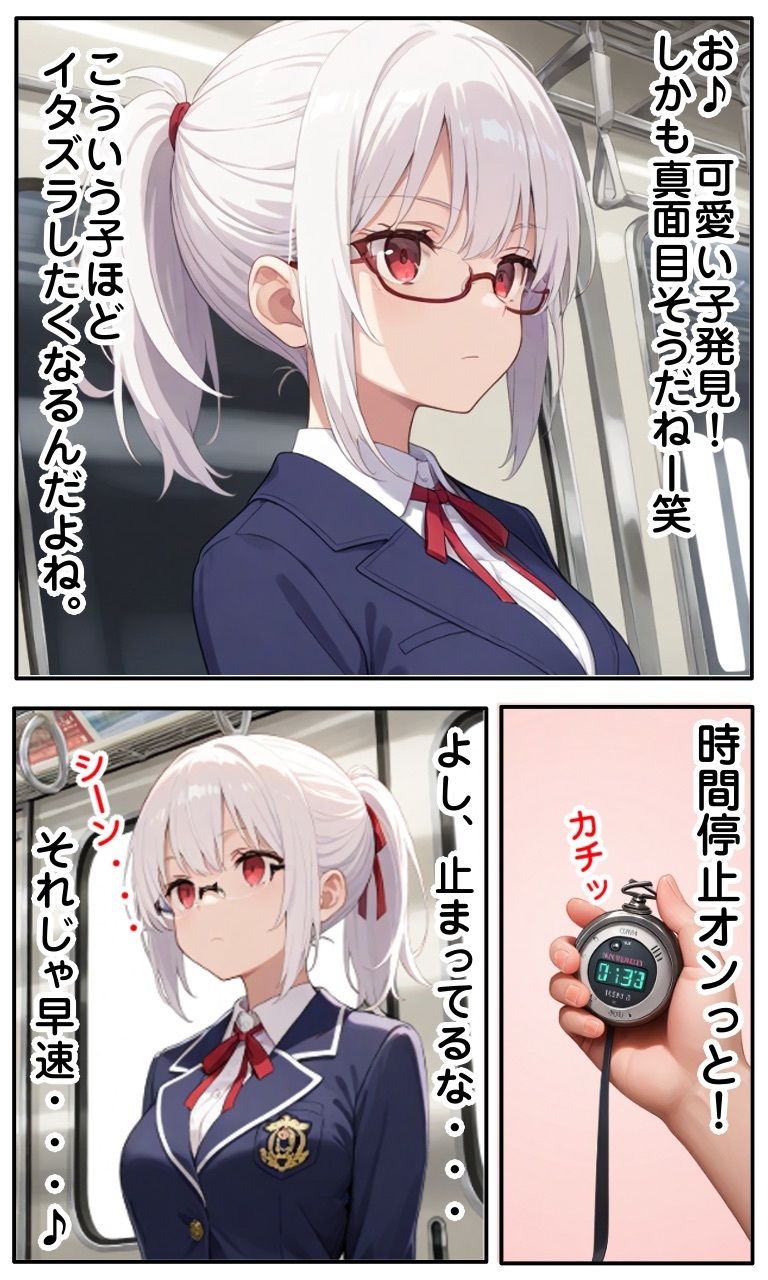 時間停止＆鬼畜イタズラ サンプル2ページ目