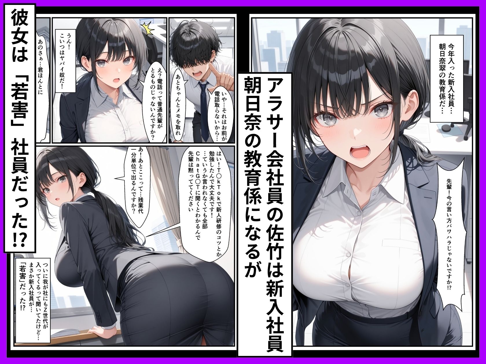 Z世代25卒新入社員の後輩ちゃんが若害なので性処理課に異動させたったwww サンプル1ページ目