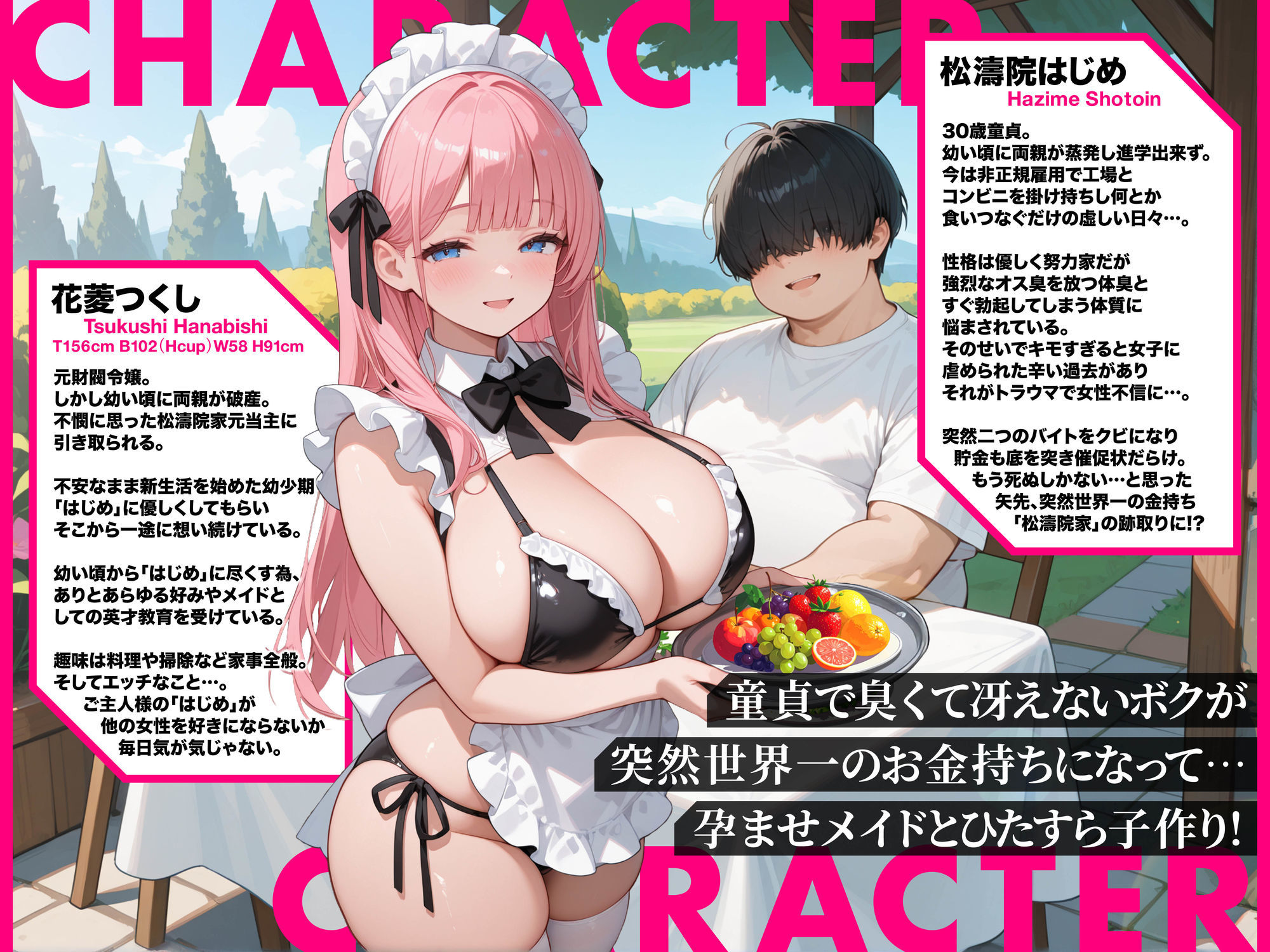孕ませメイドの子作りご奉仕〜童貞で臭くて冴えないボクが突然世界一のお金持ちになった件〜VOL.1 サンプル1ページ目