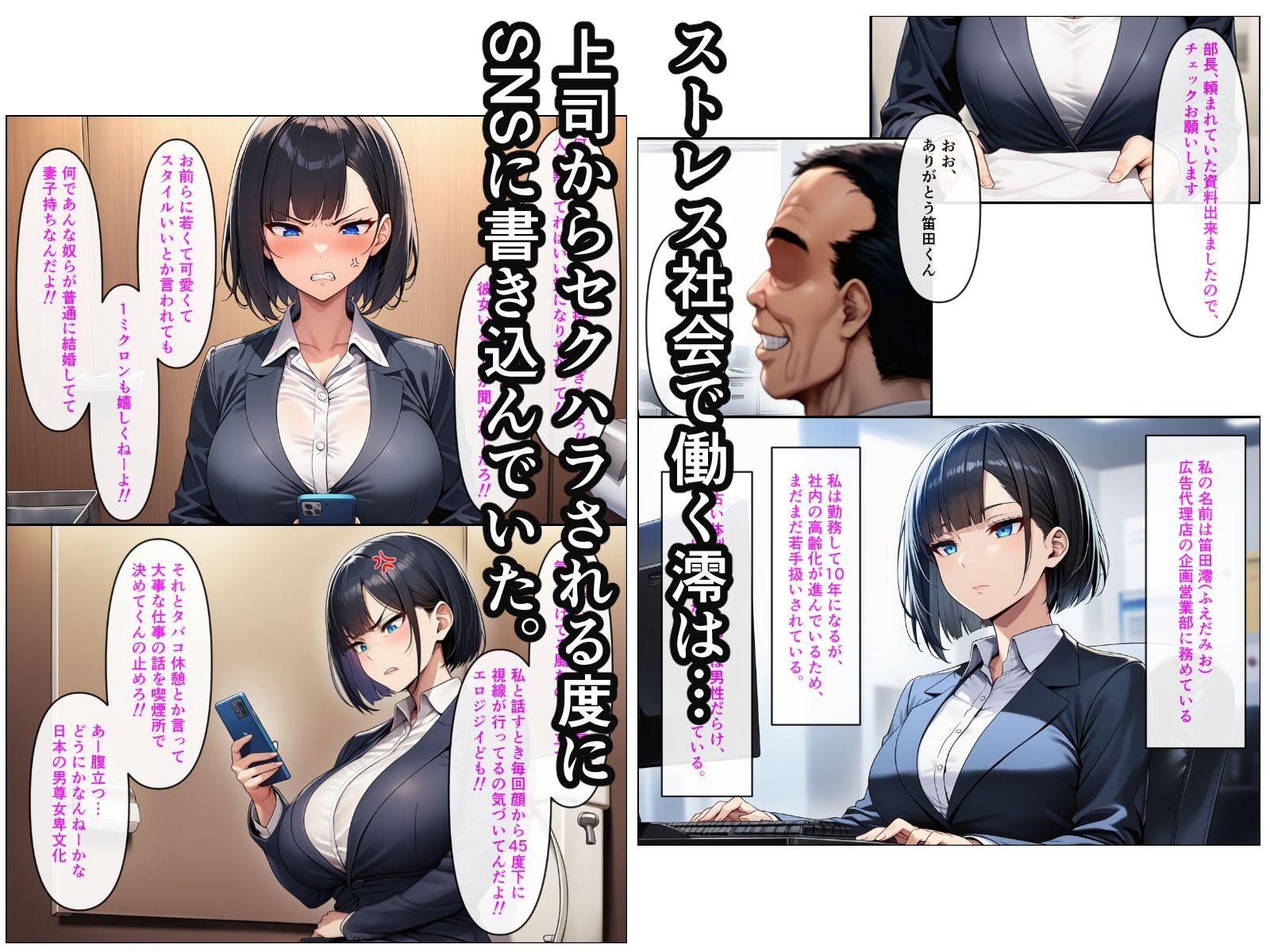 アラサーこじらせOLが後輩くんとラブラブエッチする話 サンプル1ページ目