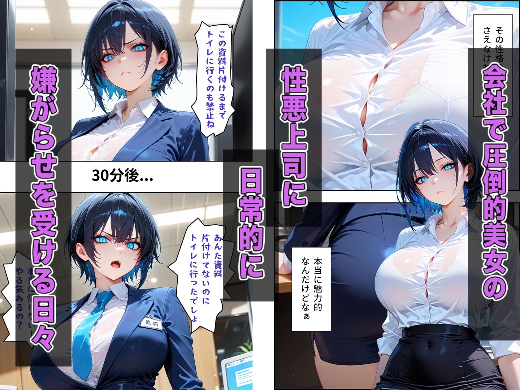 デリヘルを呼んだら性悪な上司が来た サンプル1ページ目