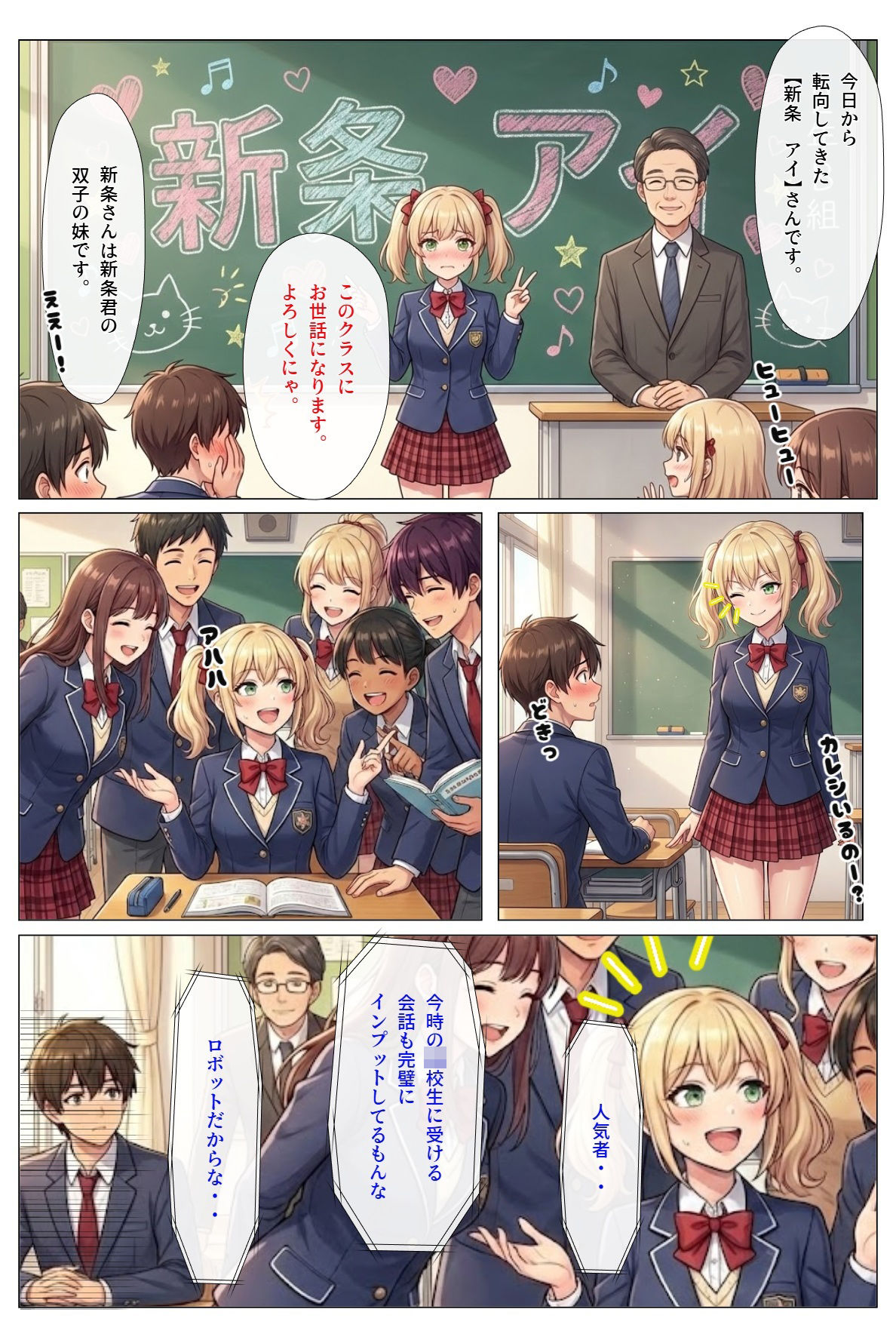うちのアンドロイドはお腹をつまむと『にゃ〜』と鳴くんだが サンプル9ページ目