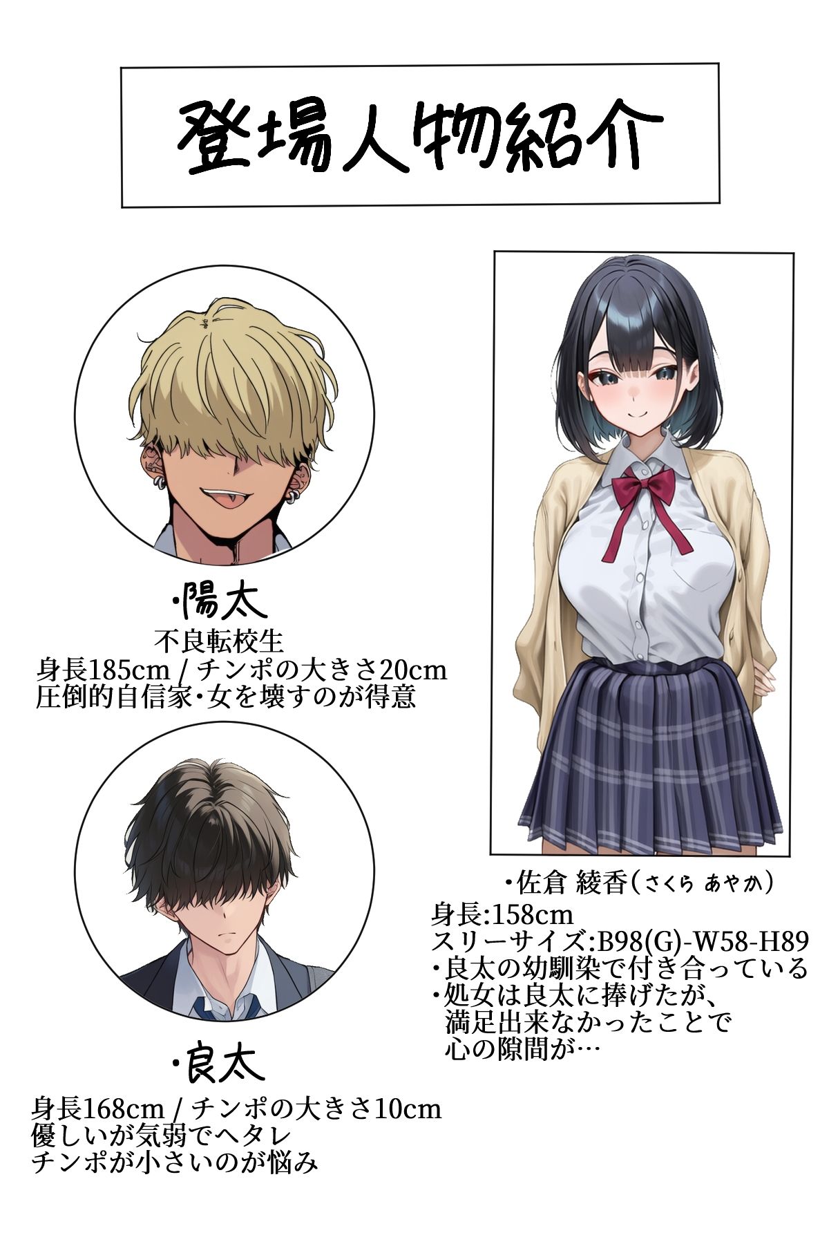 幼馴染の巨乳彼女がDQN転校生にNTRれたのだが サンプル1ページ目