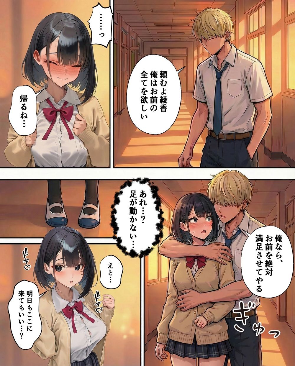 幼馴染の巨乳彼女がDQN転校生にNTRれたのだが サンプル3ページ目