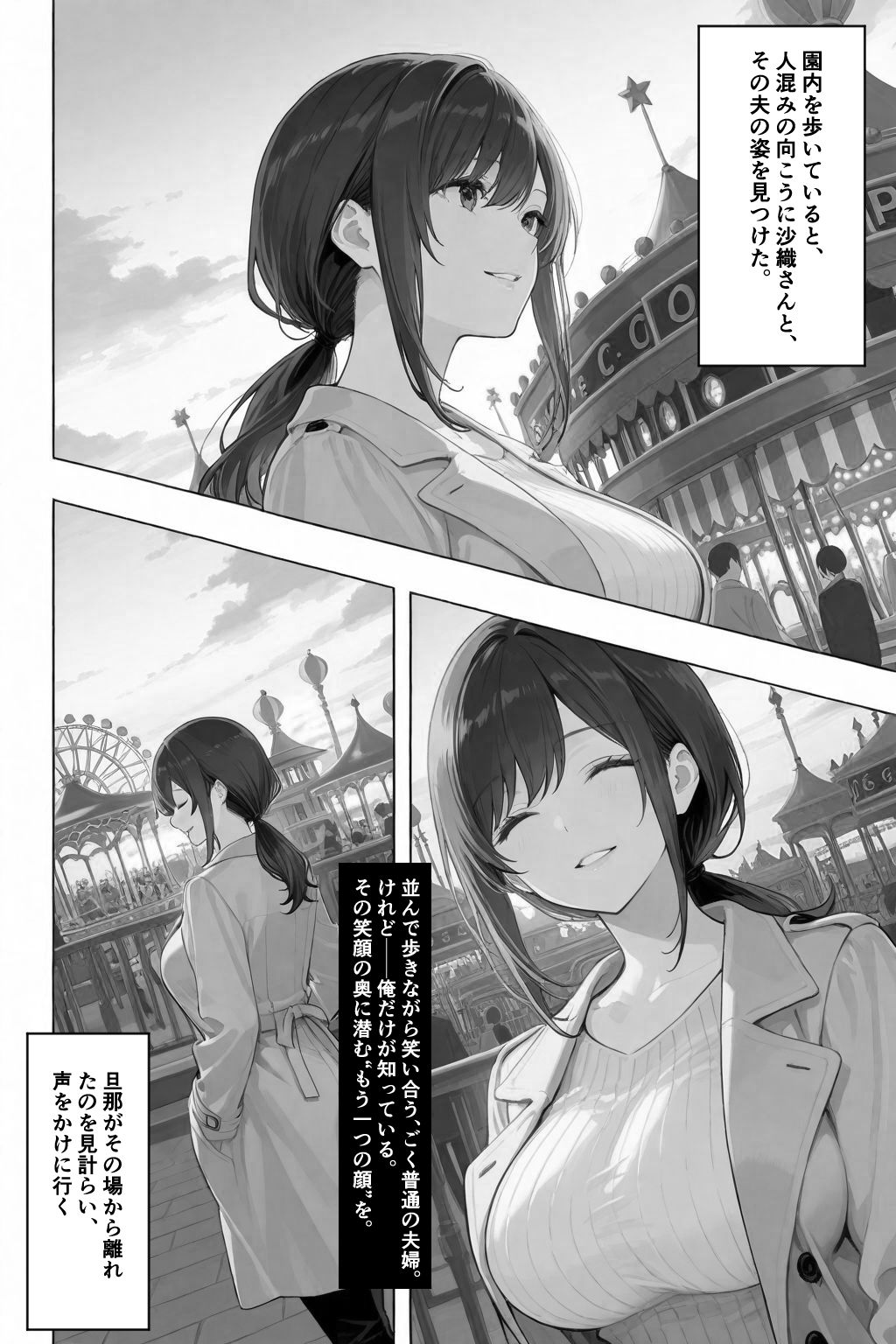 隣の奥さんハ、もう催●済ミ 2 〜遊宴地編〜 サンプル2ページ目