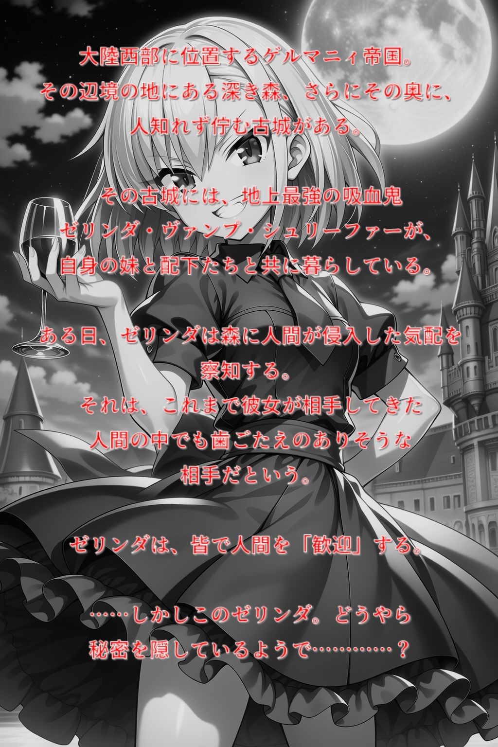 森の古城の吸血鬼 サンプル1ページ目