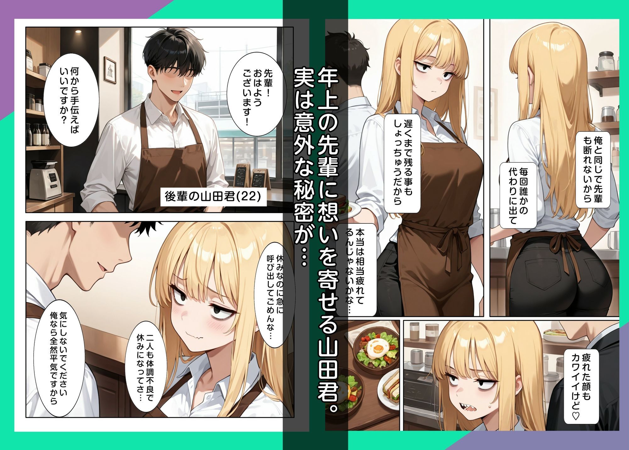 先輩のコンプレックスに恋する後輩君 サンプル2ページ目