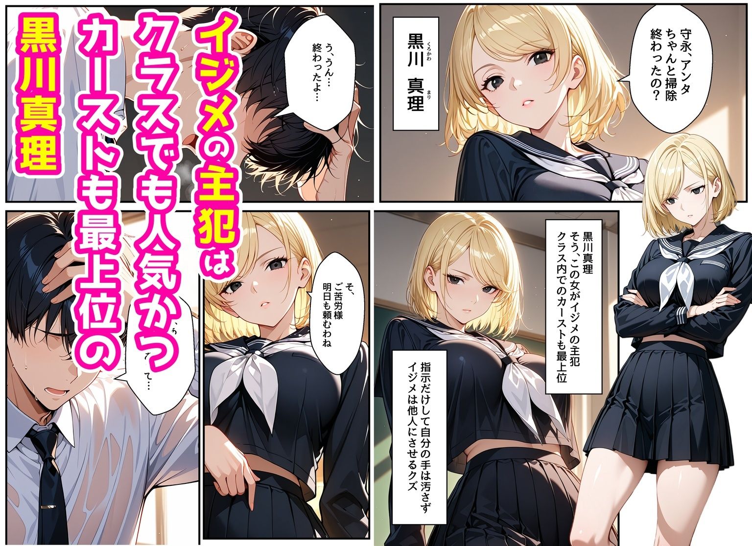 僕をイジメてた女とあまあまなエッチすることになった話 サンプル2ページ目