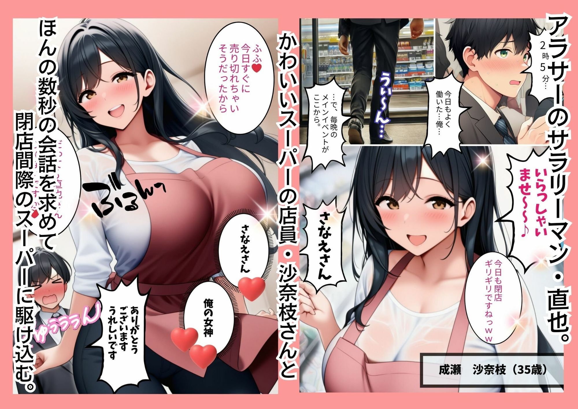 スーパーの爆乳人妻に催●かけてNTRしちゃいました サンプル2ページ目