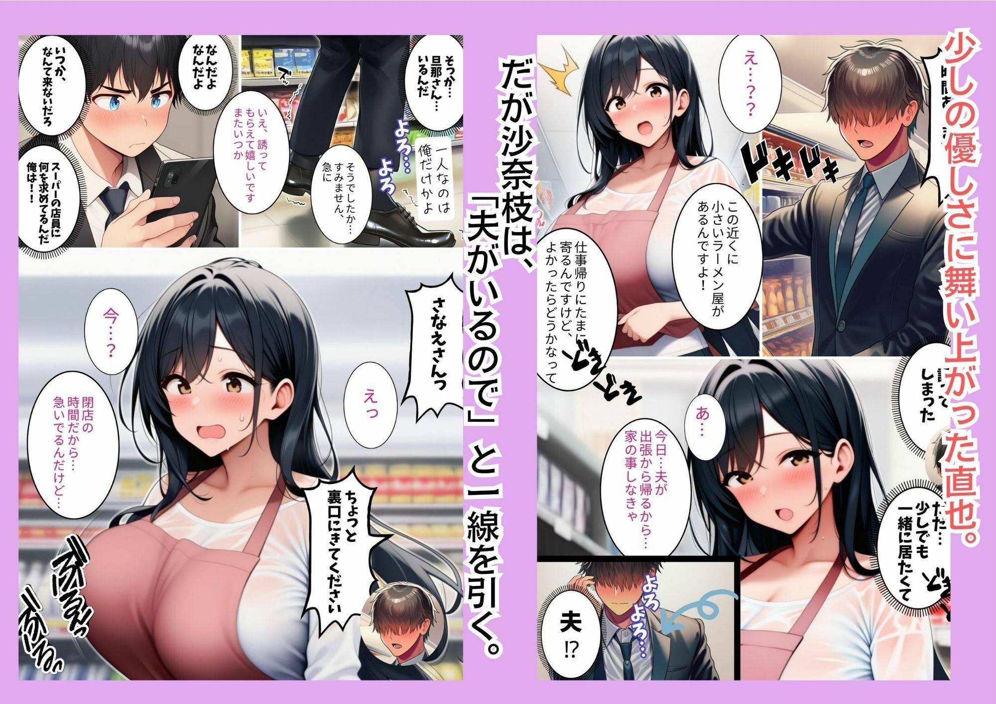 スーパーの爆乳人妻に催●かけてNTRしちゃいました サンプル3ページ目
