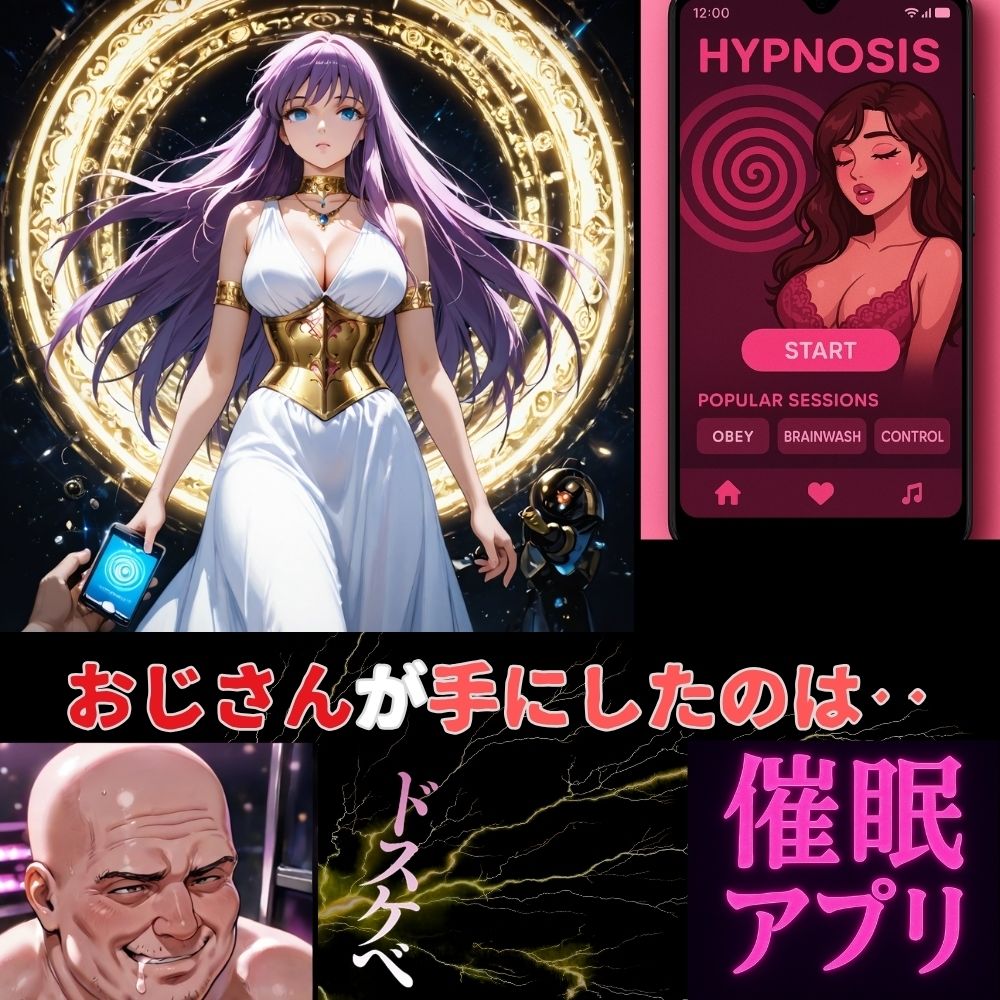 聖なる絶頂！服従コマンドを強●注入された女神‥催●アプリが支配する最後の聖戦‥ サンプル1ページ目