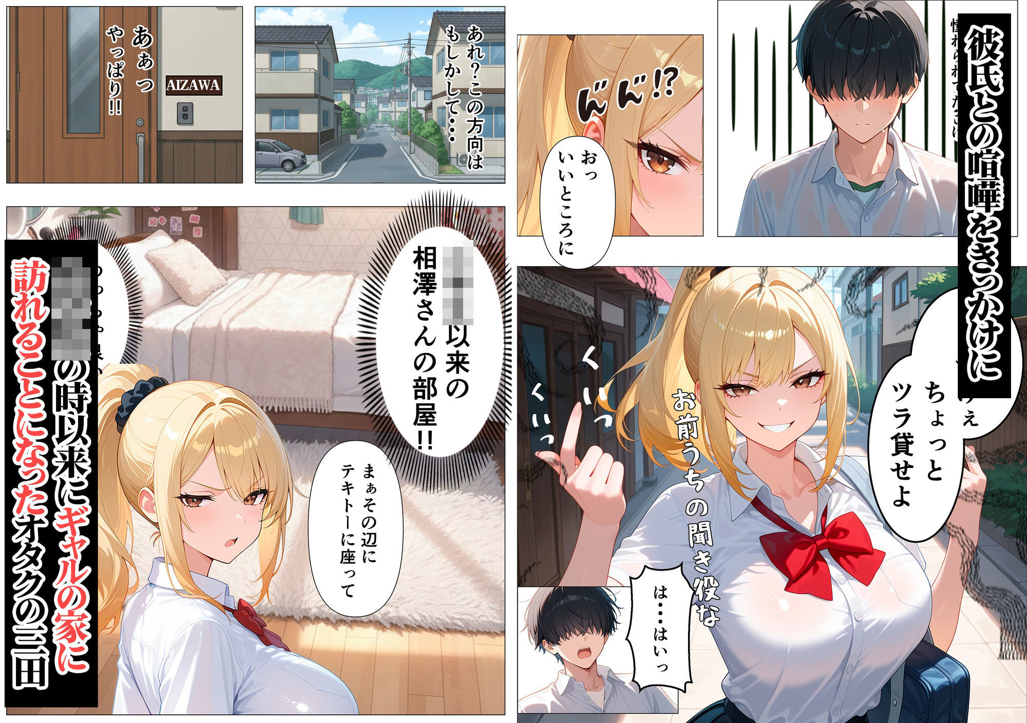 幼馴染の爆乳ギャルが陰キャオタクのデカチン中毒になった話 サンプル3ページ目