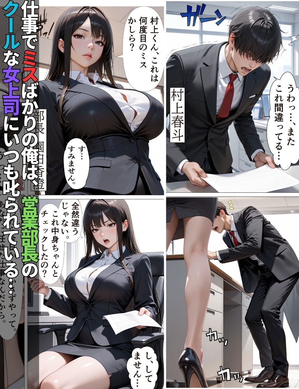 デキる女上司はダメ部下な俺には優しい〜出張で禁断のチン堕ちした話〜【漫画】【ツンデレ】【中出し】【種付けプレス】 サンプル1ページ目