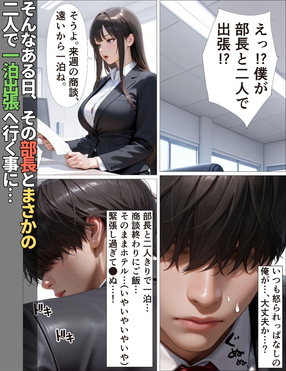 デキる女上司はダメ部下な俺には優しい〜出張で禁断のチン堕ちした話〜【漫画】【ツンデレ】【中出し】【種付けプレス】 サンプル3ページ目
