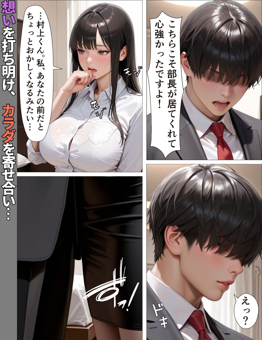 デキる女上司はダメ部下な俺には優しい〜出張で禁断のチン堕ちした話〜【漫画】【ツンデレ】【中出し】【種付けプレス】 サンプル7ページ目