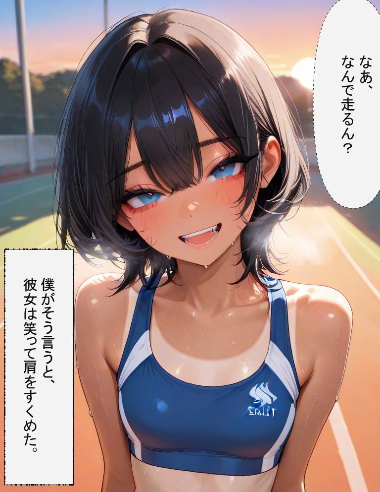 焦げた白線の上で サンプル1ページ目
