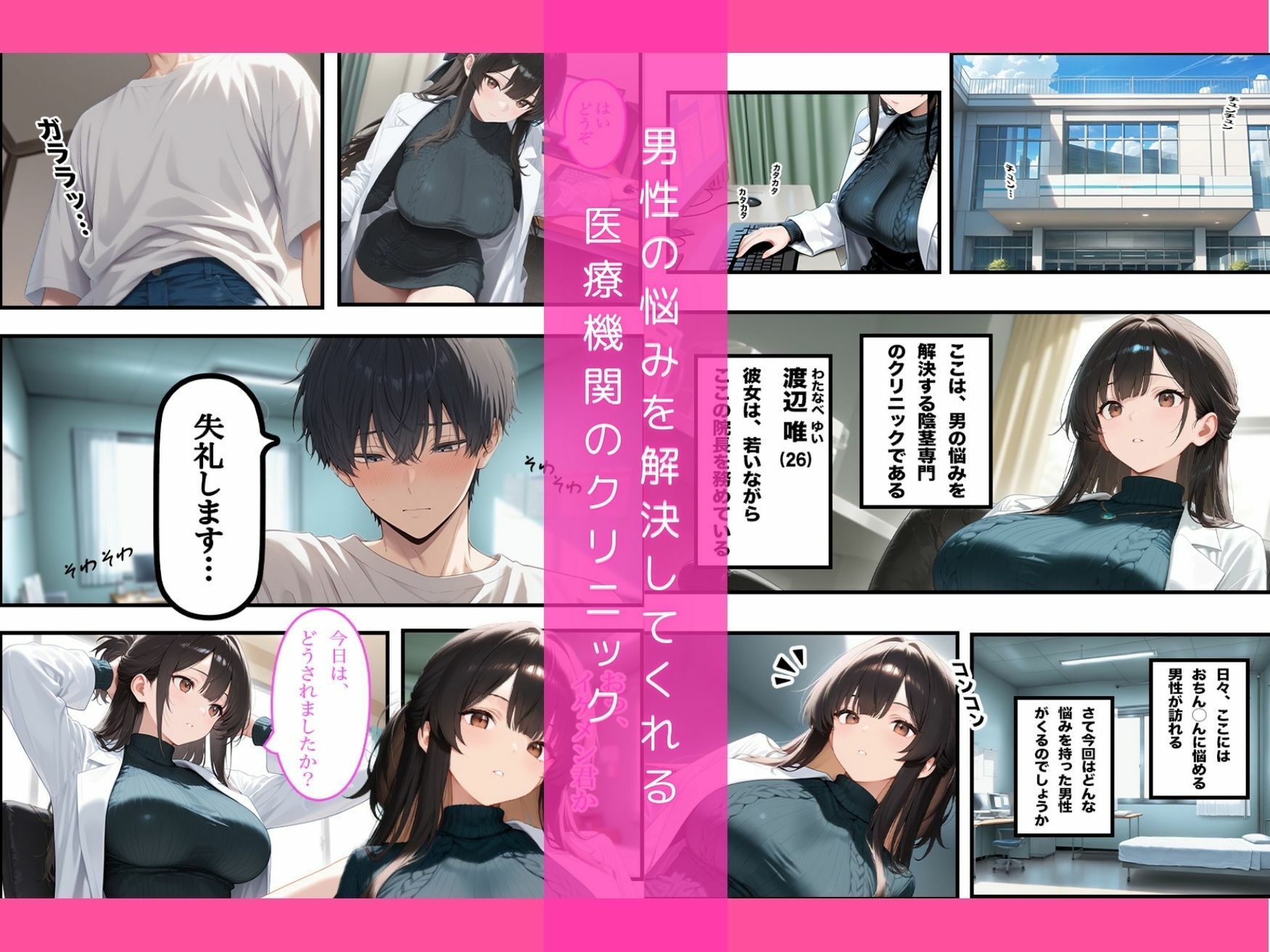 チ◯コの悩みなら当院におまかせください サンプル1ページ目