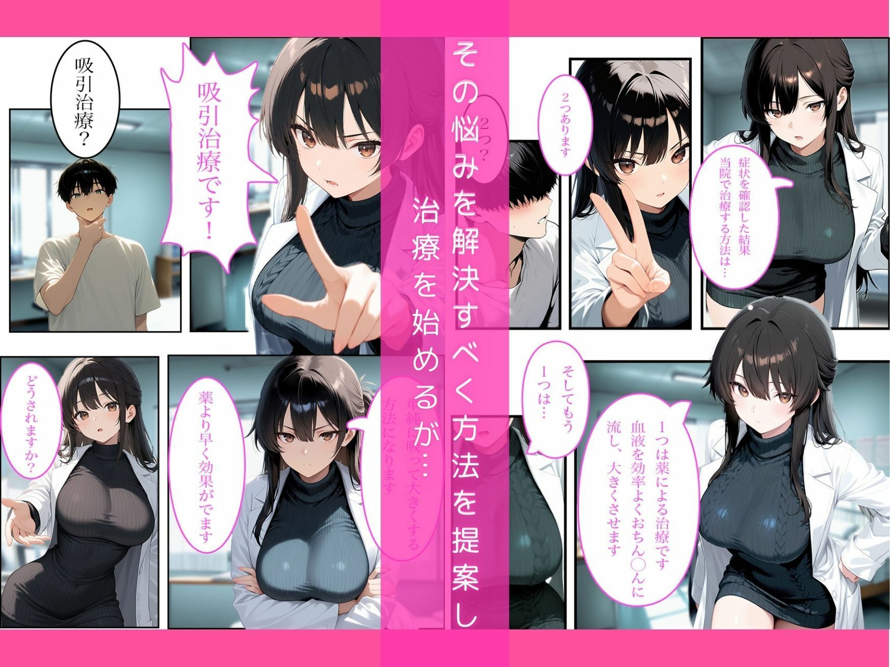 チ◯コの悩みなら当院におまかせください サンプル3ページ目