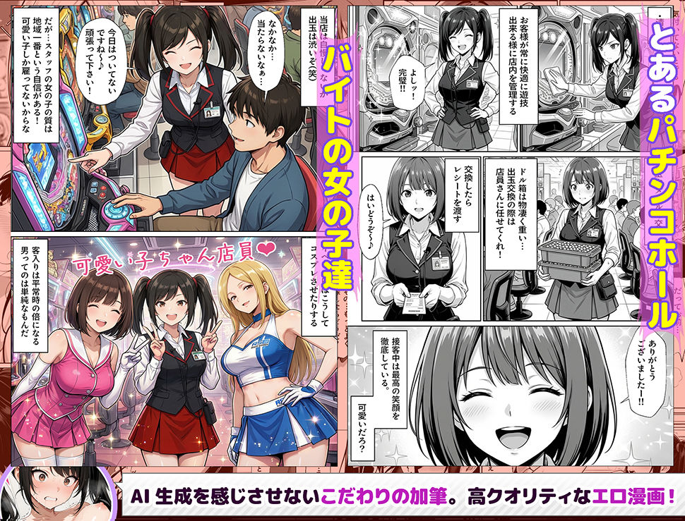 パチンコ店長の俺。女子スタッフのシコい足で毎日脳汁出してたらイチャラブSEXする事になった！〜ただし時々殴られる〜 サンプル3ページ目