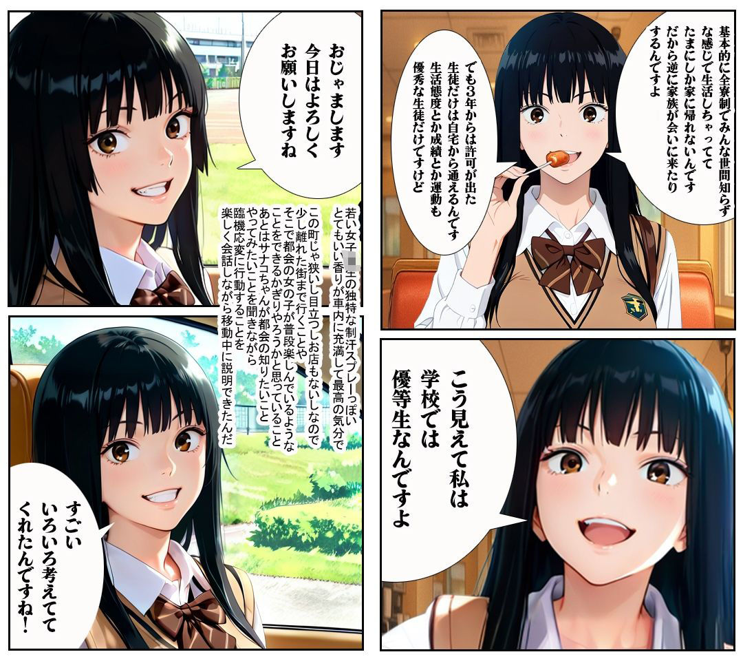 【汚パンツ女学園】田舎で育った素朴な生徒達は下着を洗わないのが普通だった話 第1話 サンプル2ページ目