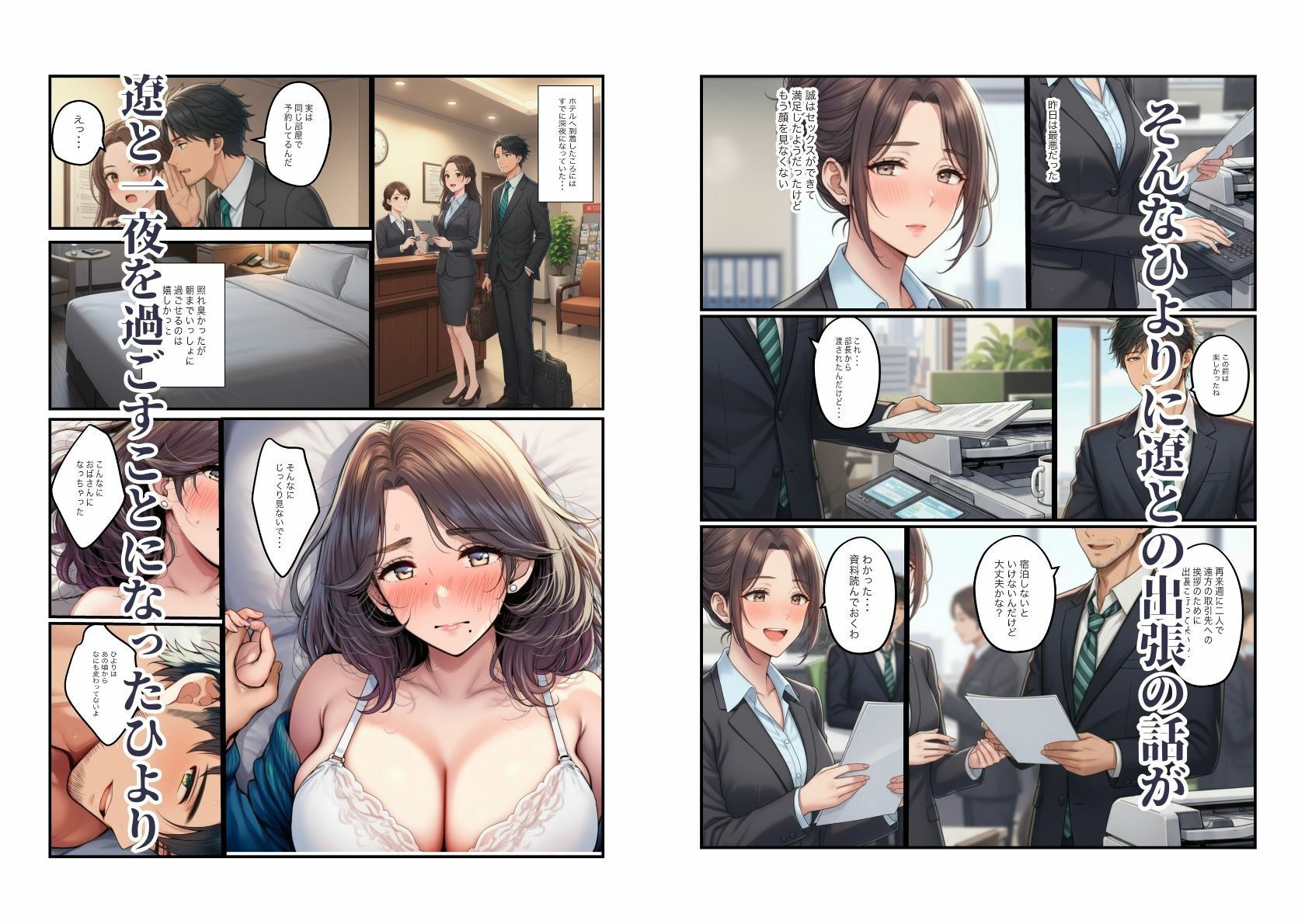 人妻の巨乳熟女（40）が元カレに寝取られ中出しセックス サンプル9ページ目