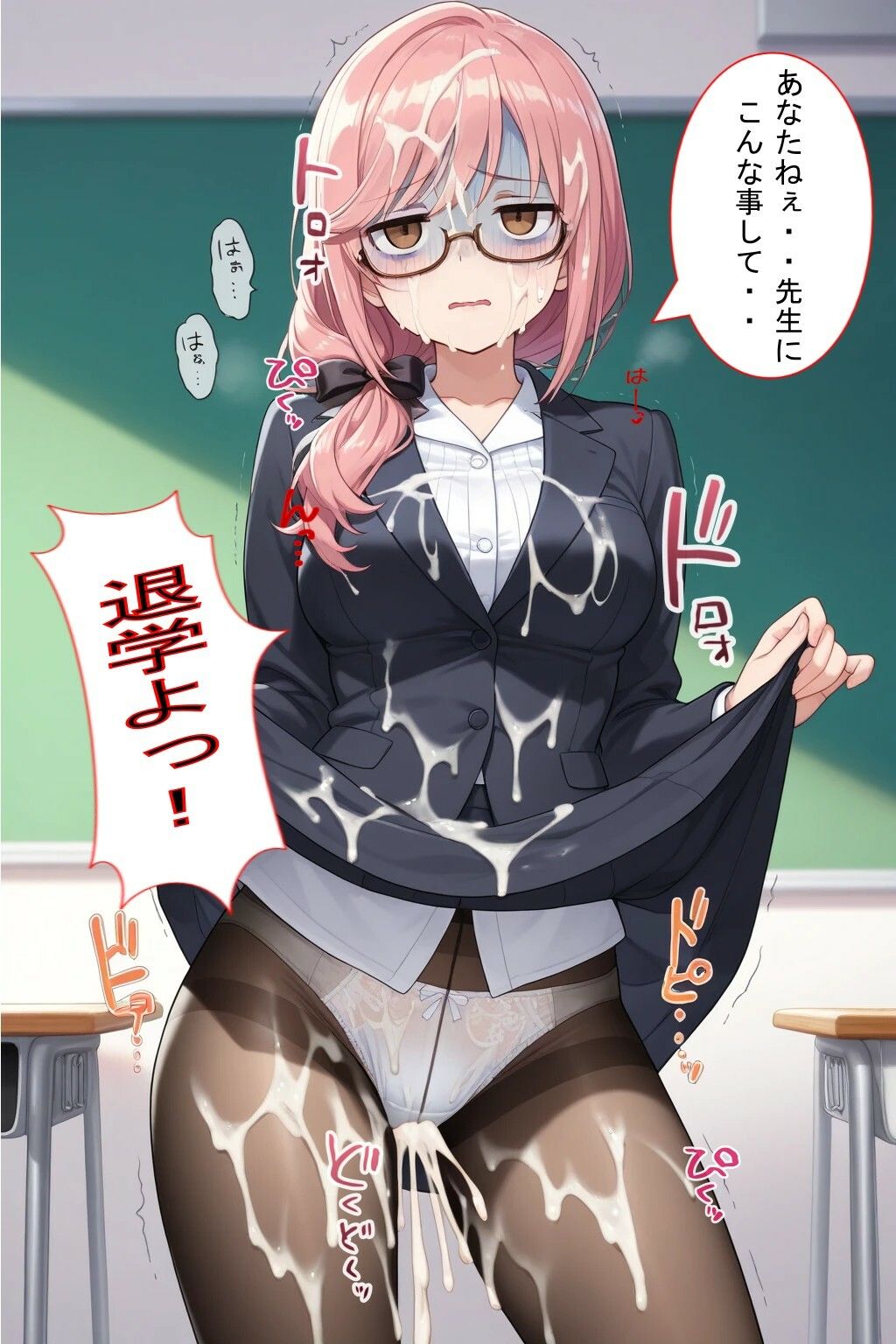 パンツ見せてと頼んだら恥じらいながらも見せてくれた！そしたらぶっかけないと失礼だよね！＊軽蔑ジト目頂きました〜 サンプル6ページ目