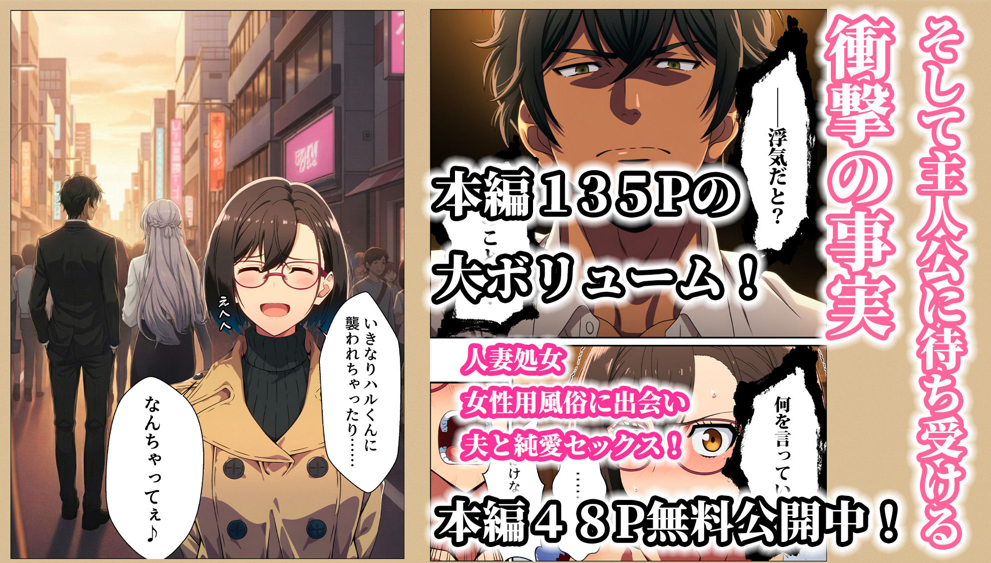 人妻処女 女性用風俗に出会い夫と純愛セックス！ サンプル8ページ目