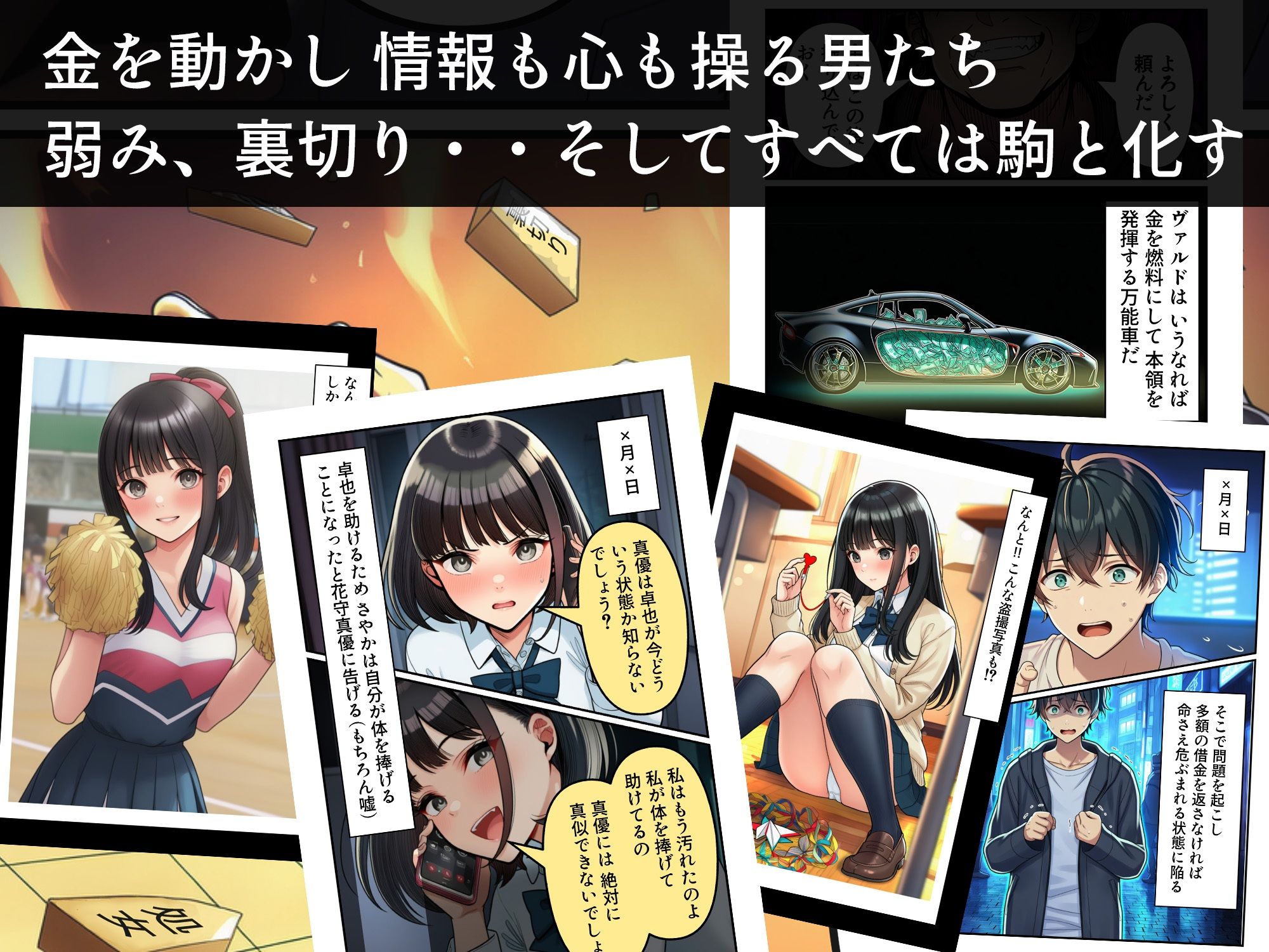 学園の花を追い詰めろ！〜純潔を奪われ/彼氏の前でも〜 サンプル4ページ目
