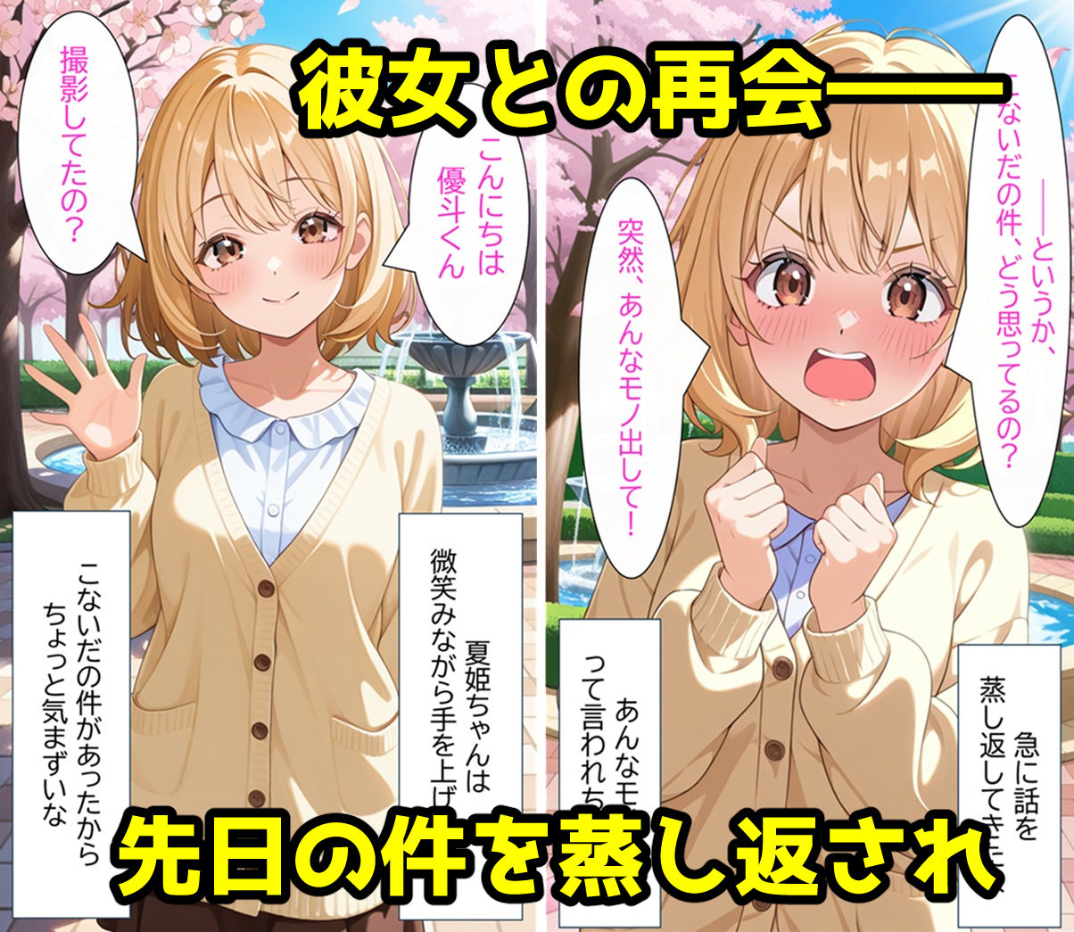 無防備すぎる同級生に、理性が追いつかなかった話 第2話「見せるだけ、のはずだったのに」 サンプル1ページ目