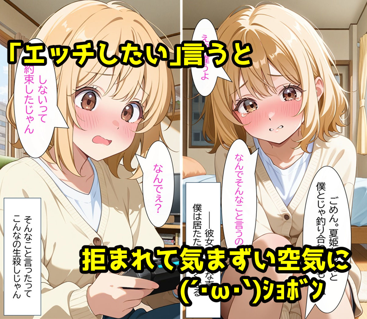 無防備すぎる同級生に、理性が追いつかなかった話 第2話「見せるだけ、のはずだったのに」 サンプル4ページ目