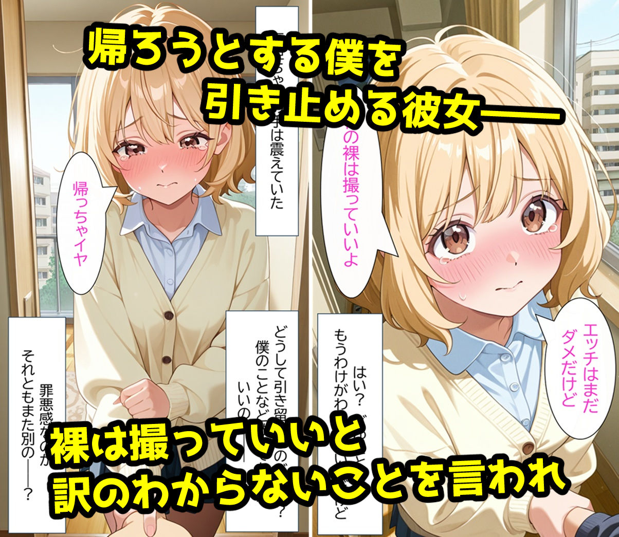 無防備すぎる同級生に、理性が追いつかなかった話 第2話「見せるだけ、のはずだったのに」 サンプル5ページ目