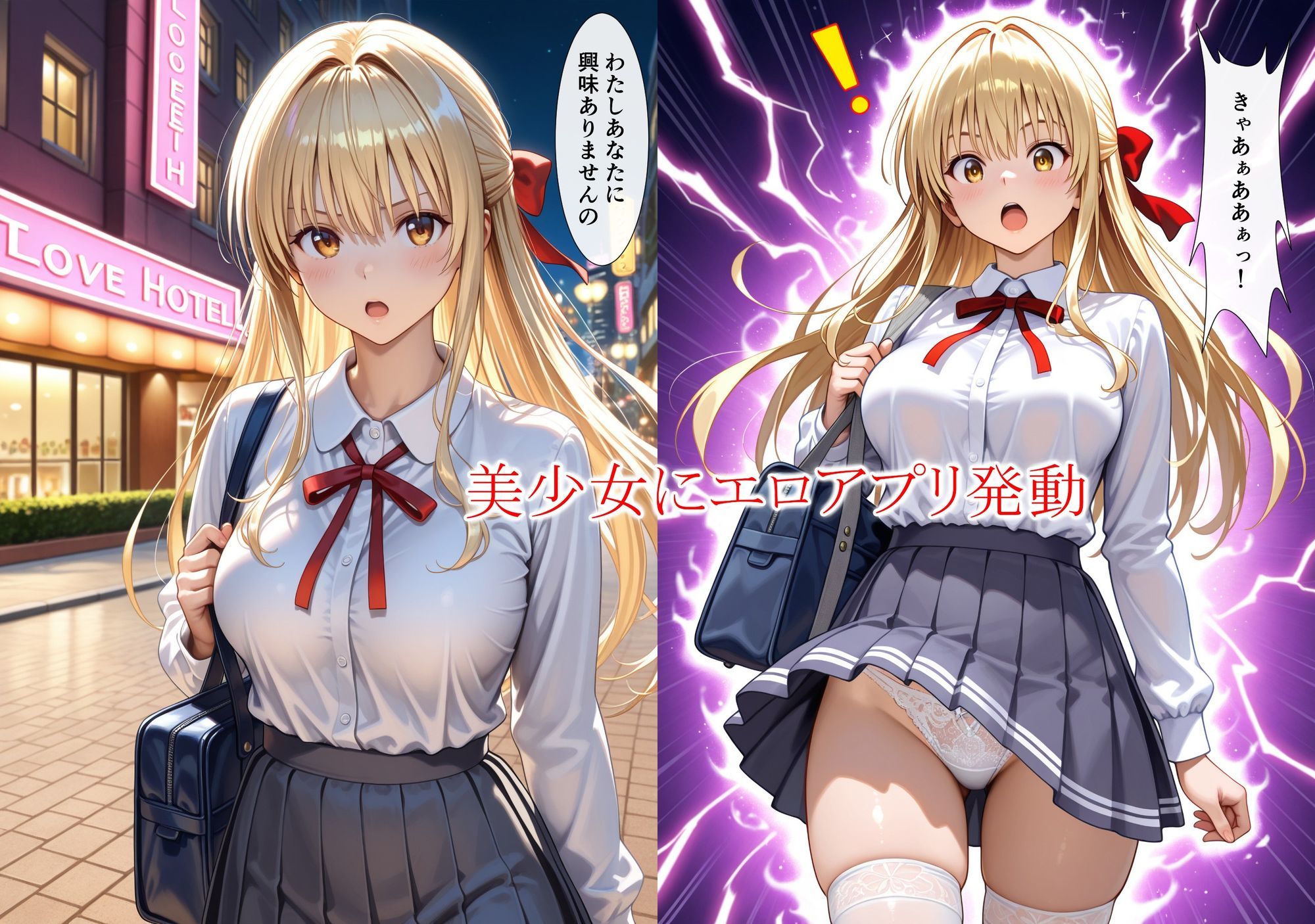 無料エロアプリ金髪美少女監禁調教プレイ サンプル1ページ目