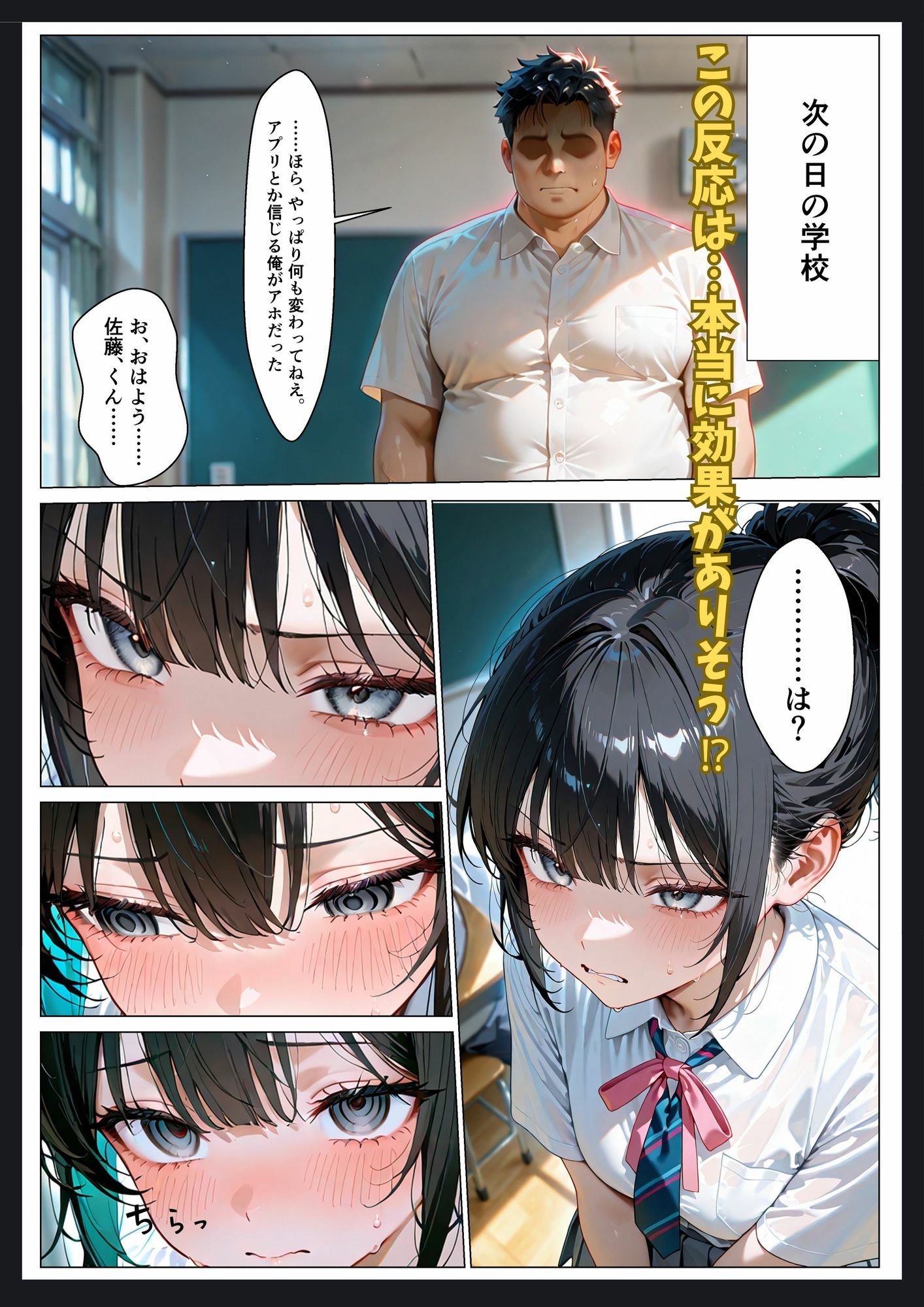 催●アプリをかけられて嫌いな陰キャに溢れるほど中出しされた話 サンプル3ページ目