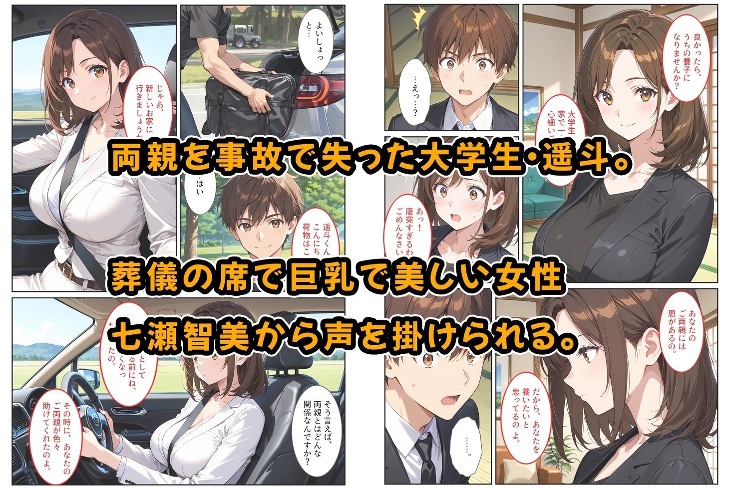 養子になったら爆乳義母と双子義妹に誘惑されて中出しセックスしています！〜双子妹編〜 サンプル1ページ目