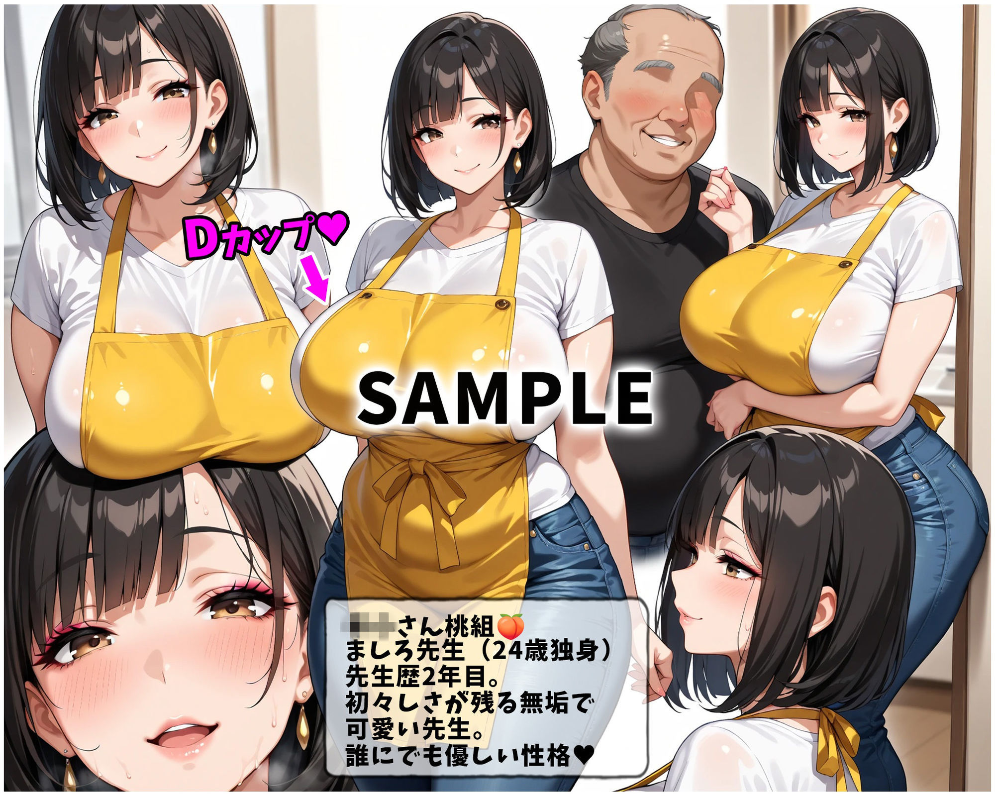 催●支配！巨乳保育士と上流階級の人妻を孕ませるまでの話 サンプル6ページ目