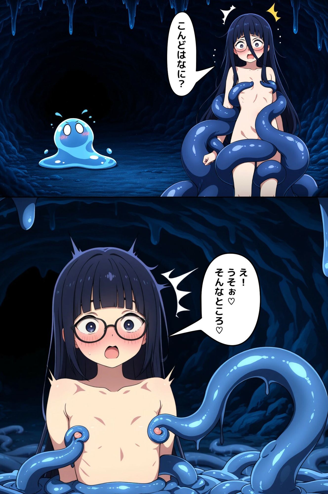 ドMの陰キャ女がドロドロ触手で何度も乳首イキ サンプル4ページ目