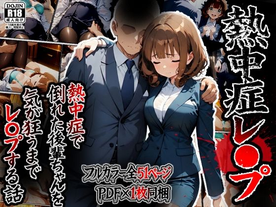 熱中症で倒れた後輩ちゃんをレ〇プする話